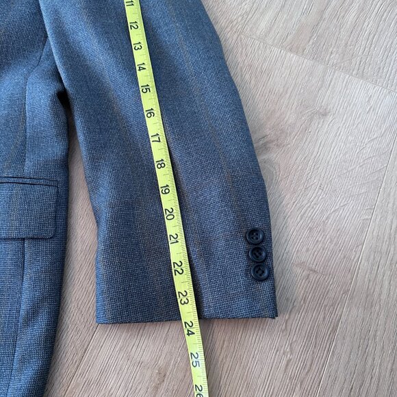 Men's Wool/Silk  Fine Suiting Blazer/Jacket sz 44S - Blue Slate - Picture 12 of 13